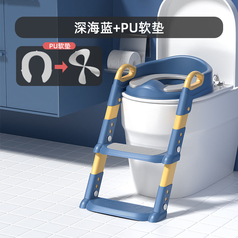 Non-slip Children's Toilet Training Seat with Step Stool Ladder (view 13)