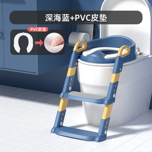 Non-slip Children's Toilet Training Seat with Step Stool Ladder (view 10)