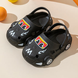 Light-Up Car Cartoon Slip-On Sandals with Closed Toe Anti-Slip Soft Sole (view 13)