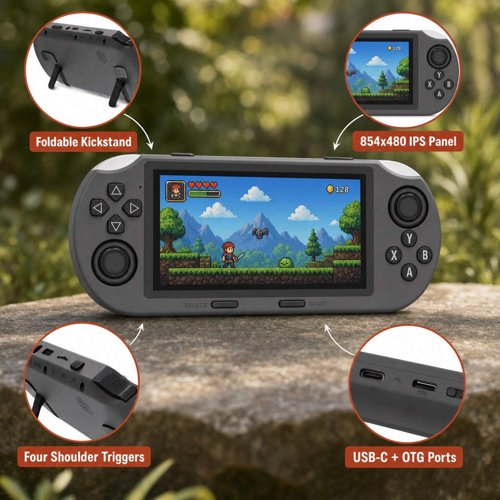 Retro Handheld Game Console - 100+ Classic Games (view 4)
