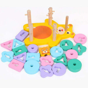 Cute Animal Shape-Pairing Geometric Blocks (view 6)