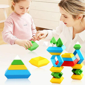 Pyramid Stack Building Blocks – from baby age up