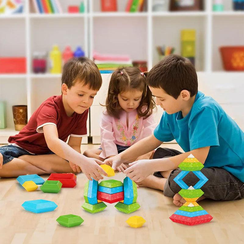 Pyramid Stack Building Blocks – wooden toy