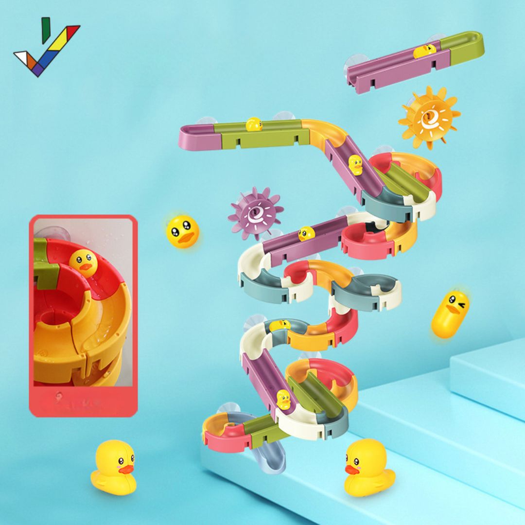 Water Play Track Sliding DIY Bath Toy Set