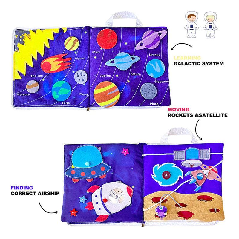 Space Puzzle Quiet Book – from baby age up