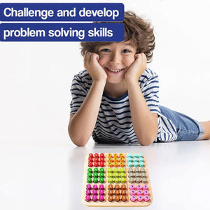 Wooden Sudoku Color and Number Memory Board – STEM learning toy