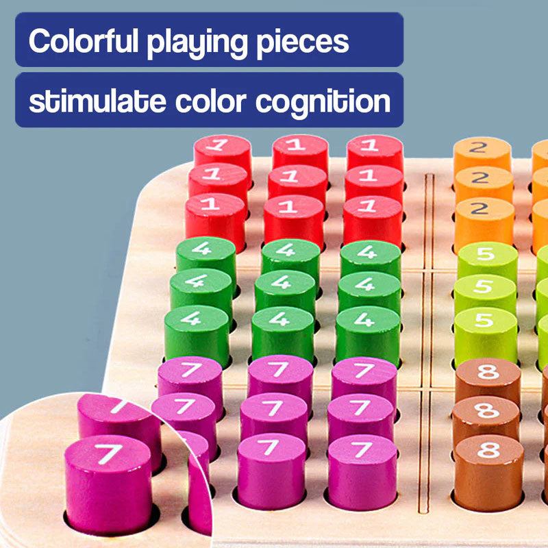 Wooden Sudoku Color and Number Memory Board (view 8)