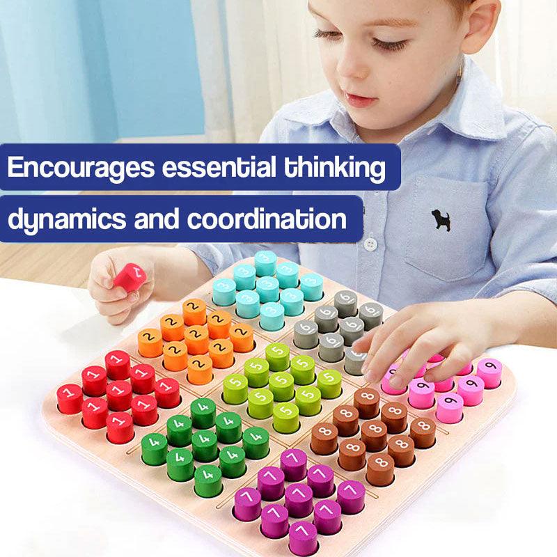 Wooden Sudoku Color and Number Memory Board (view 9)