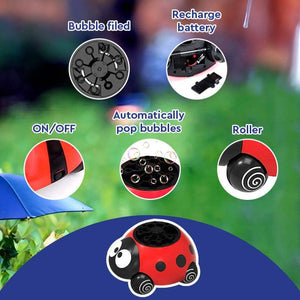 BubblyBug Bubble Machine – for kids ages 1+