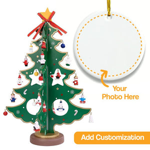 Customizable Wooden Keepsake Christmas Tree – customizable wooden keepsake christmas tree with photo ornaments