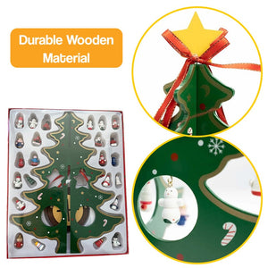 Customizable Wooden Keepsake Christmas Tree – educational toy