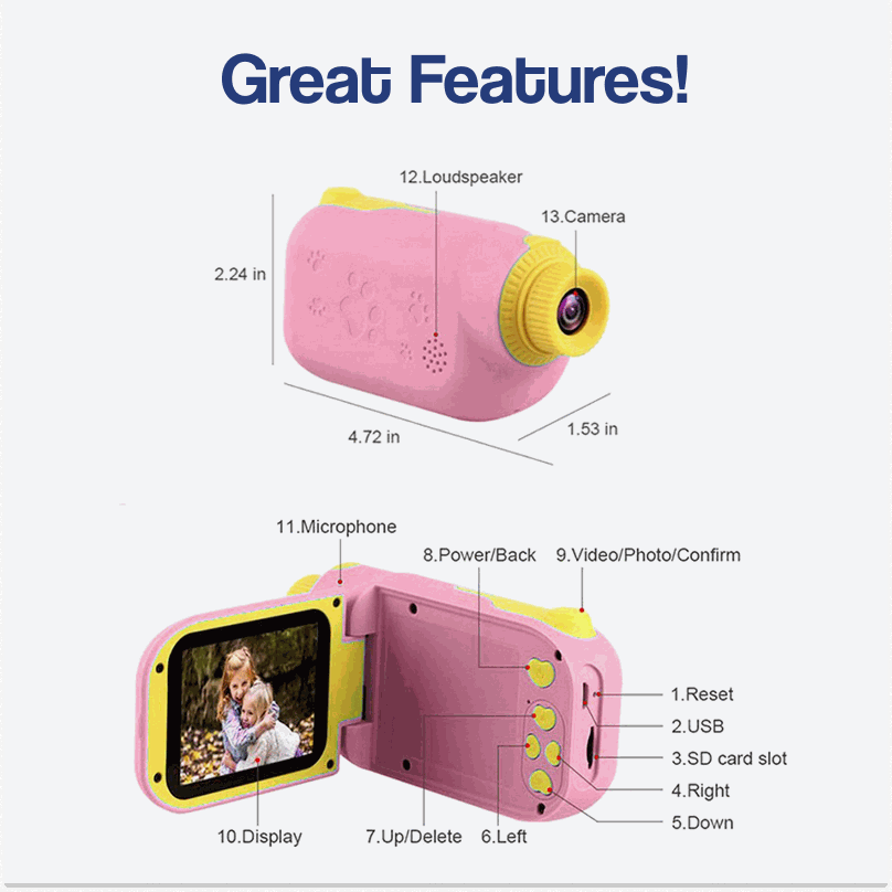 Digital Children Toy Camera And Video Recorder (view 9)
