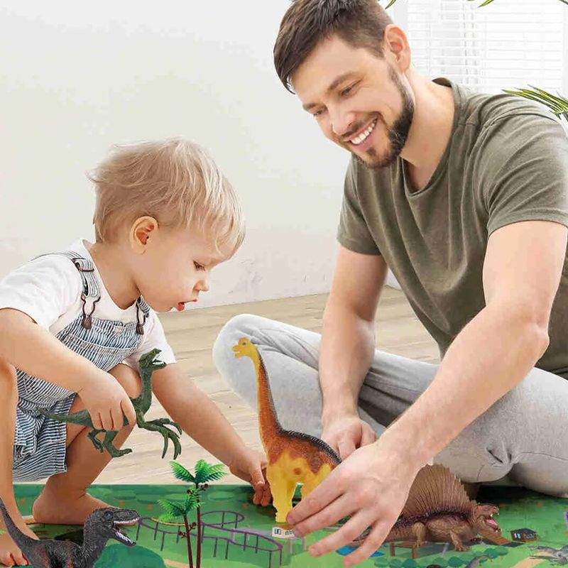 Educational Dinosaur Jungle World Toy Carpet Suitcase Set – for kids ages 3+