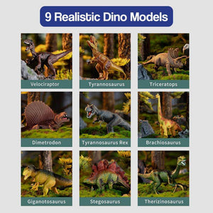 Educational Dinosaur Jungle World Toy Carpet Suitcase Set – playset