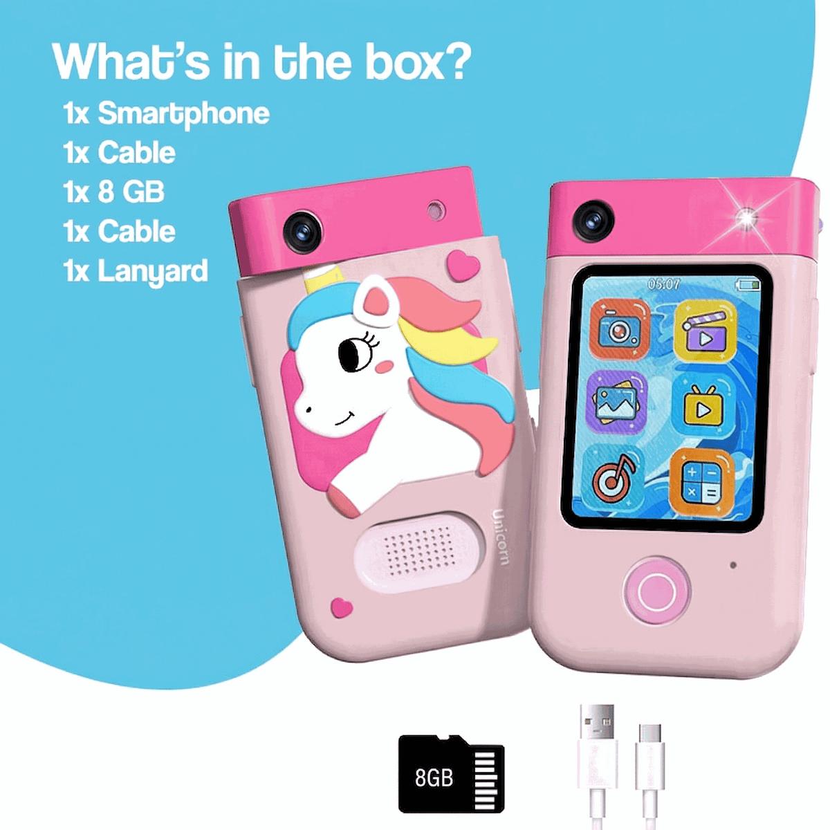 Interactive Kids Smartphone with Camera and Case (view 13)