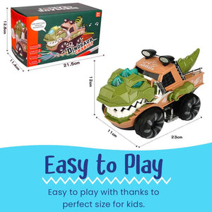 Interactive LED Dinosaur Chariot Toy – gift idea for kids and grandchildren