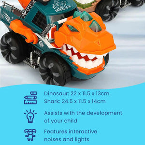 Interactive LED Dinosaur Chariot Toy (view 8)