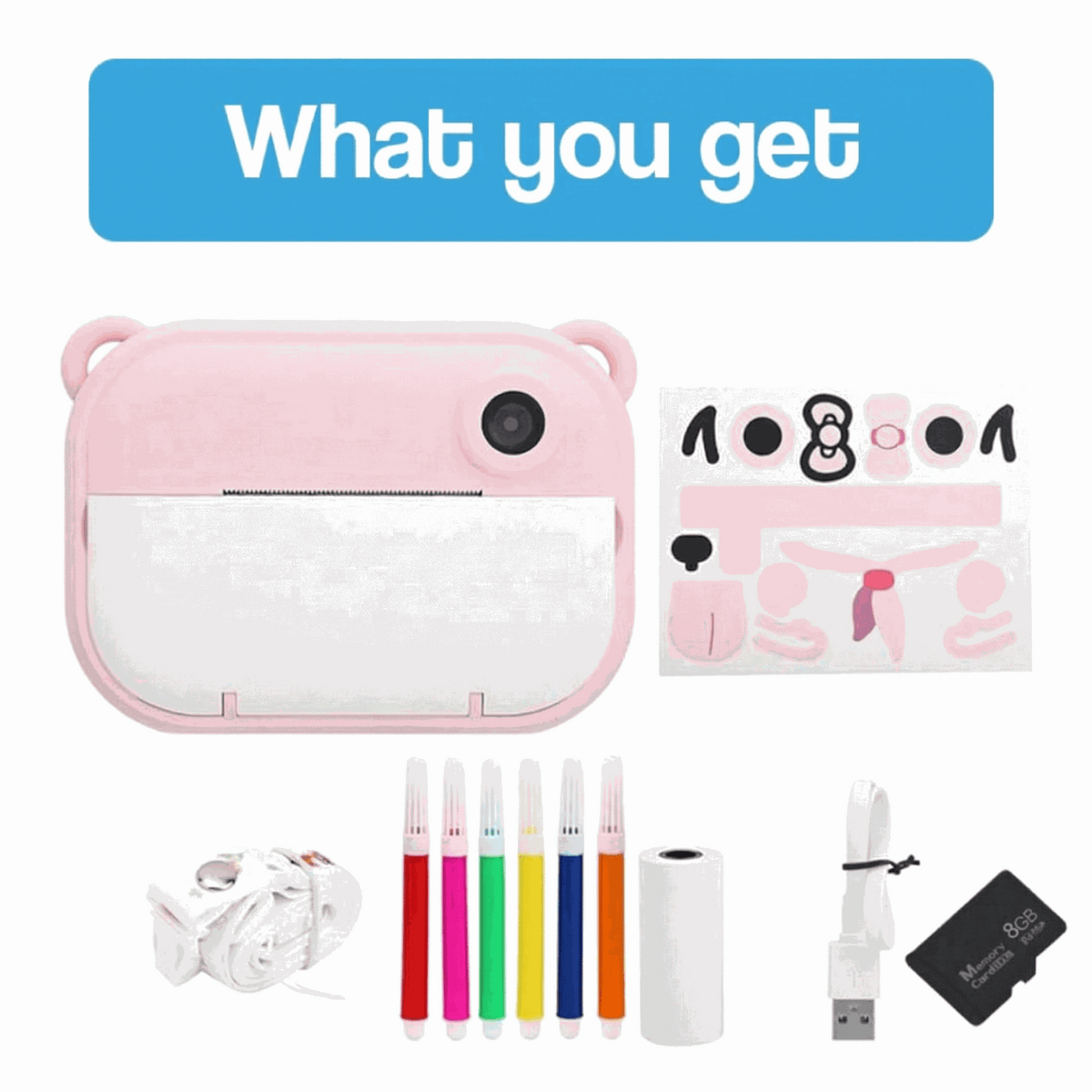 Kid Instant Print Camera – for kids ages 2+