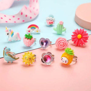 Little Princess Cartoon Ring Set – educational toy