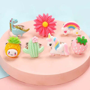 Little Princess Cartoon Ring Set – gift idea for kids and grandchildren