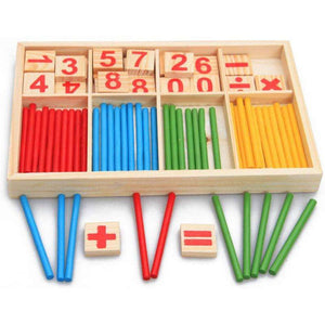 Math Wooden Counting Sticks – STEM learning toy