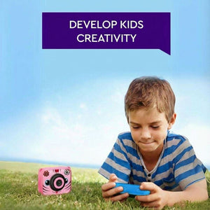 Mini Kids High-Quality Sports Camera for children with creative cartoon frames, waterproof feature, and long-lasting 400mah battery for outdoor fun and learning