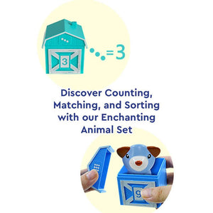 Montessori Farm Animals Counting & Sorting Set – for kids ages 1–9