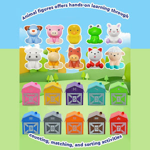 Montessori Farm Animals Counting & Sorting Set – gift idea for kids and grandchildren