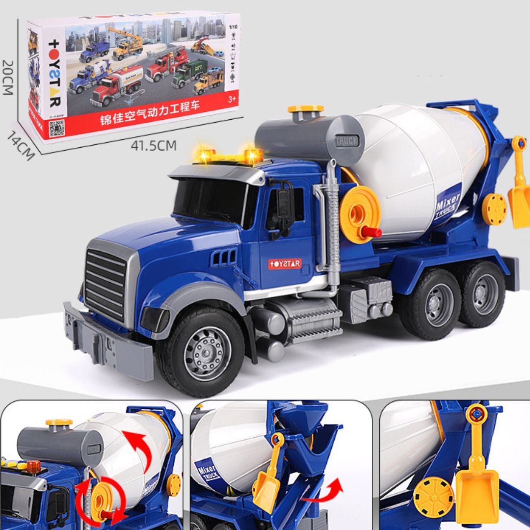 Oversized Timber Transport Toy Truck with Crane