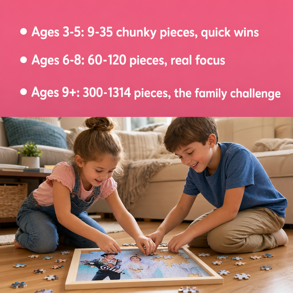 Custom Photo Wooden Puzzle 6*4 with Solid Wood Frame (view 8)