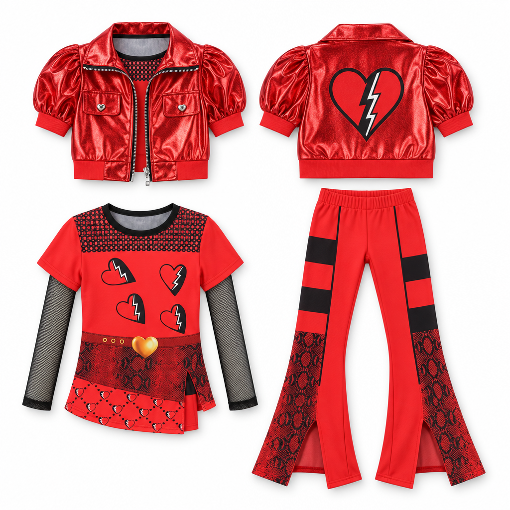 Metallic Rocker 3-Piece Costume Set – for kids ages 3+