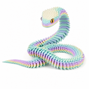 Articulated 3D-Printed Viper Snake – gift idea for kids and grandchildren