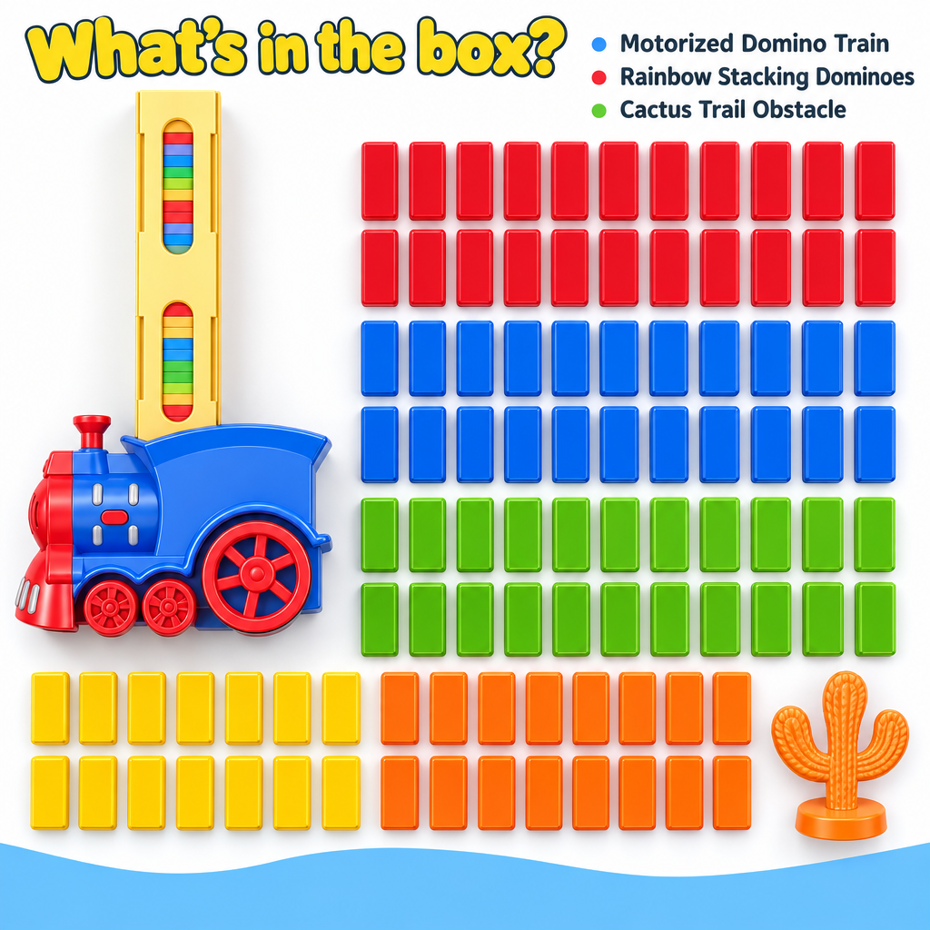 Automatic Domino Train Set – electronic learning toy
