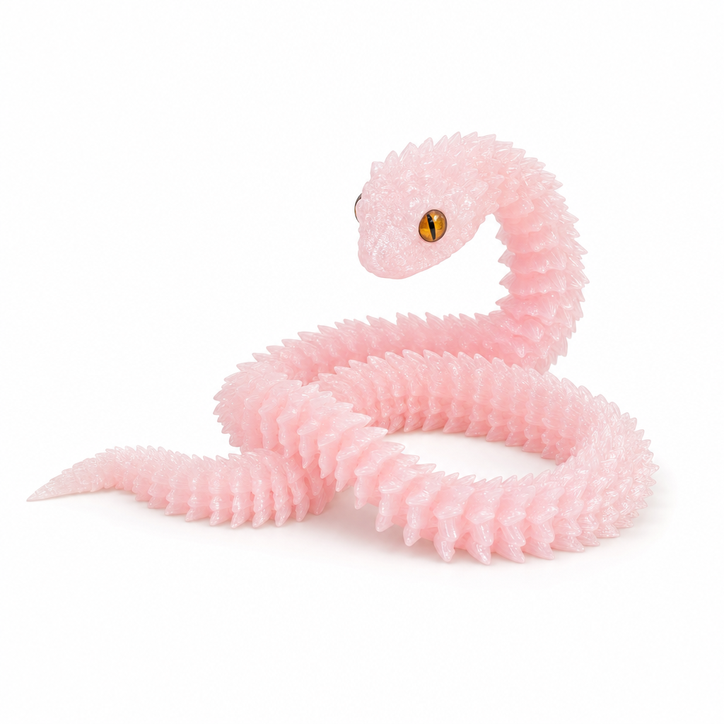 Articulated 3D-Printed Viper Snake (view 10)