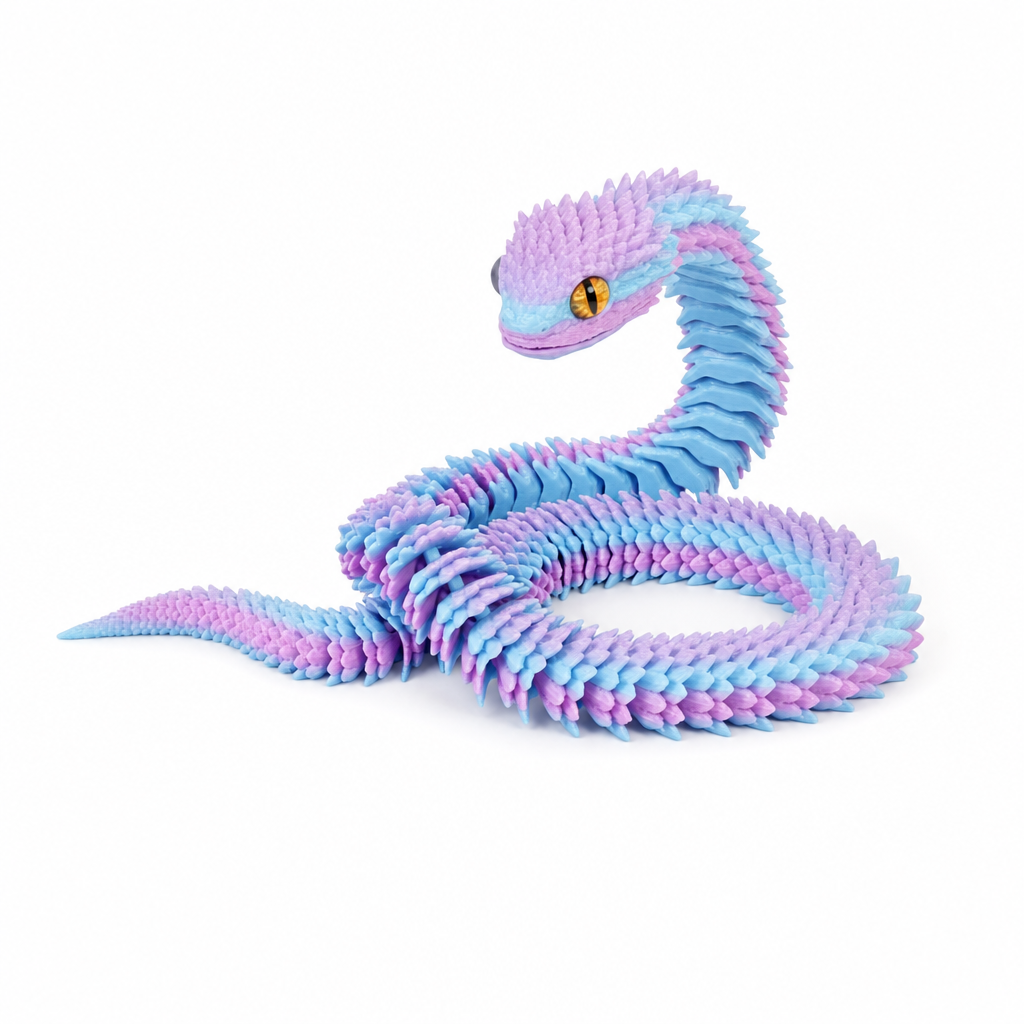 Articulated 3D-Printed Viper Snake (view 4)