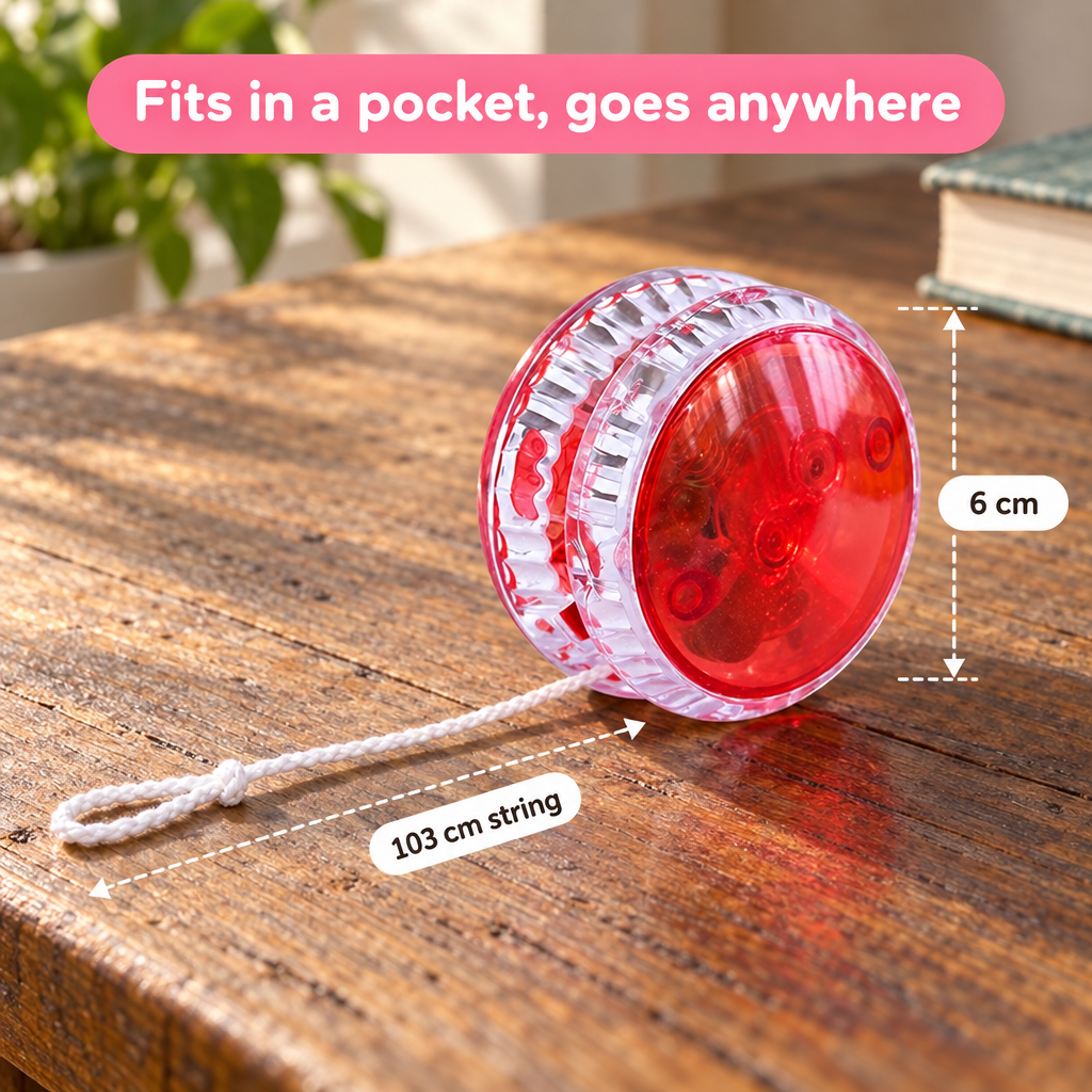 Light-Up Trick Yo-Yo (4 Pack) – gift idea for kids and grandchildren