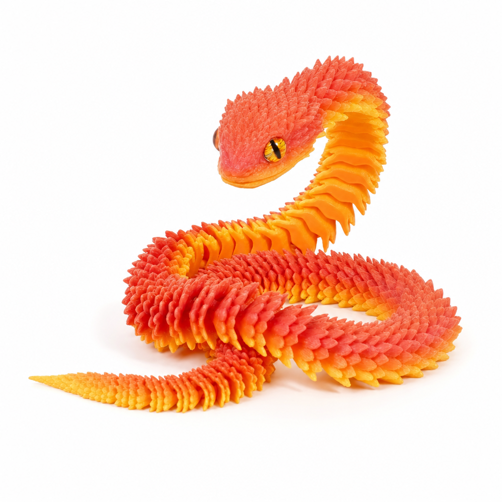 Articulated 3D-Printed Viper Snake (view 21)