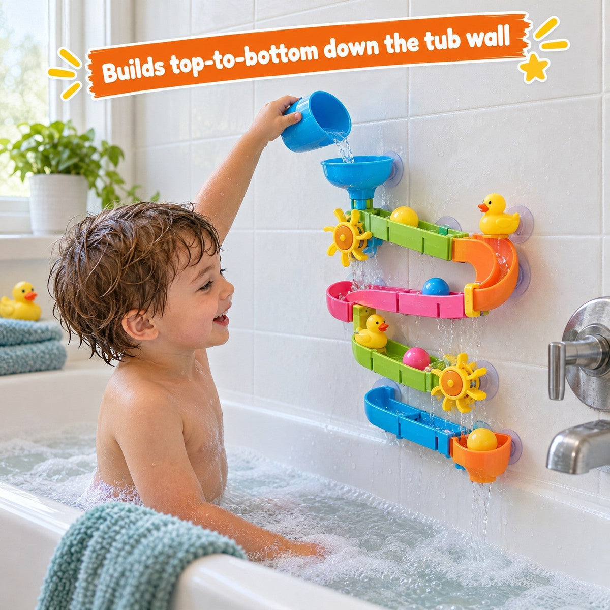 Duck Bath Track Ball Run Builder