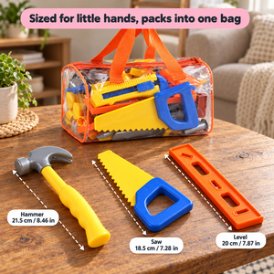 Kids Pretend Play Tool Set with Carry Bag – gift idea for kids and grandchildren