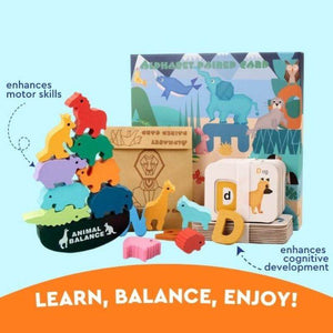 Wooden Animal Balancing Block Game (view 10)