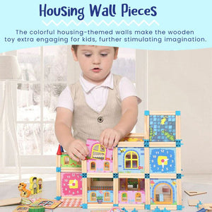 Wooden Building Blocks Castle – gift idea for kids and grandchildren