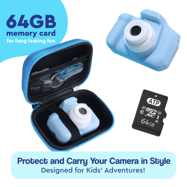 Dartwood Digital Kids Camera 2 Color Display with 32GB SD Card