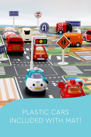 Montessori City Map with Detachable Car Toys