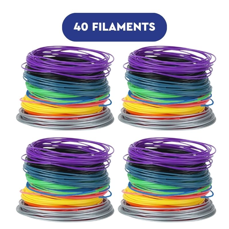 3D Pen PLA Filament Refills 20 Colors Feet Each Color Total 400 by TTYT3D