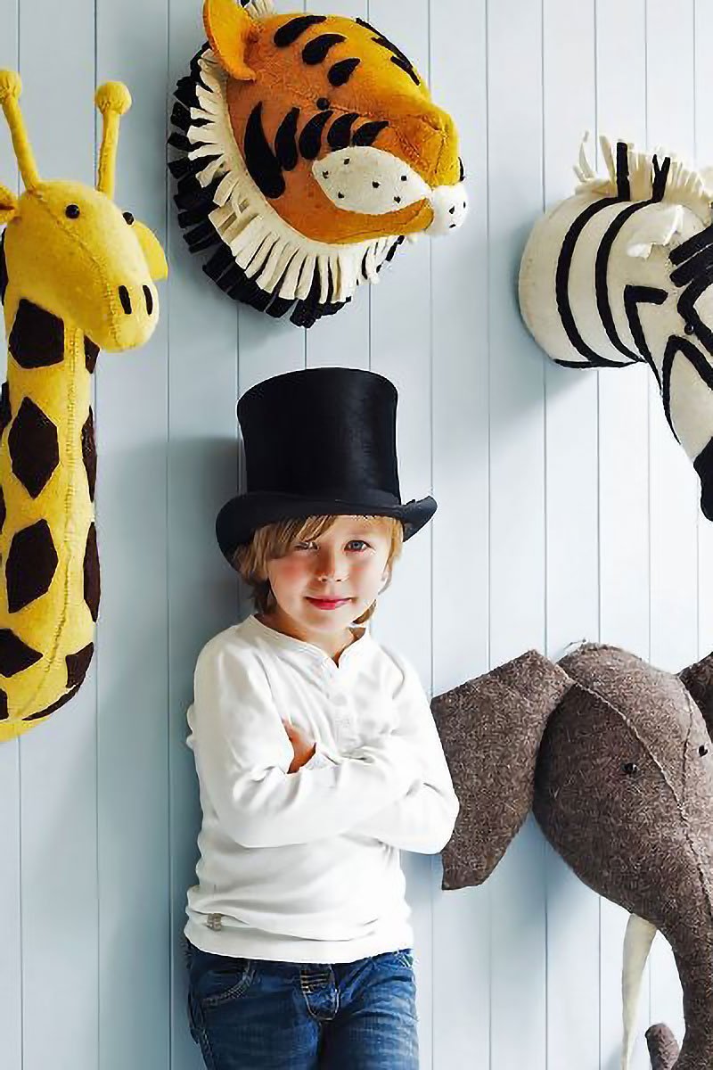 Kids Nordic Style Decorative Felt Animal Wall Hanging - TwoElephants