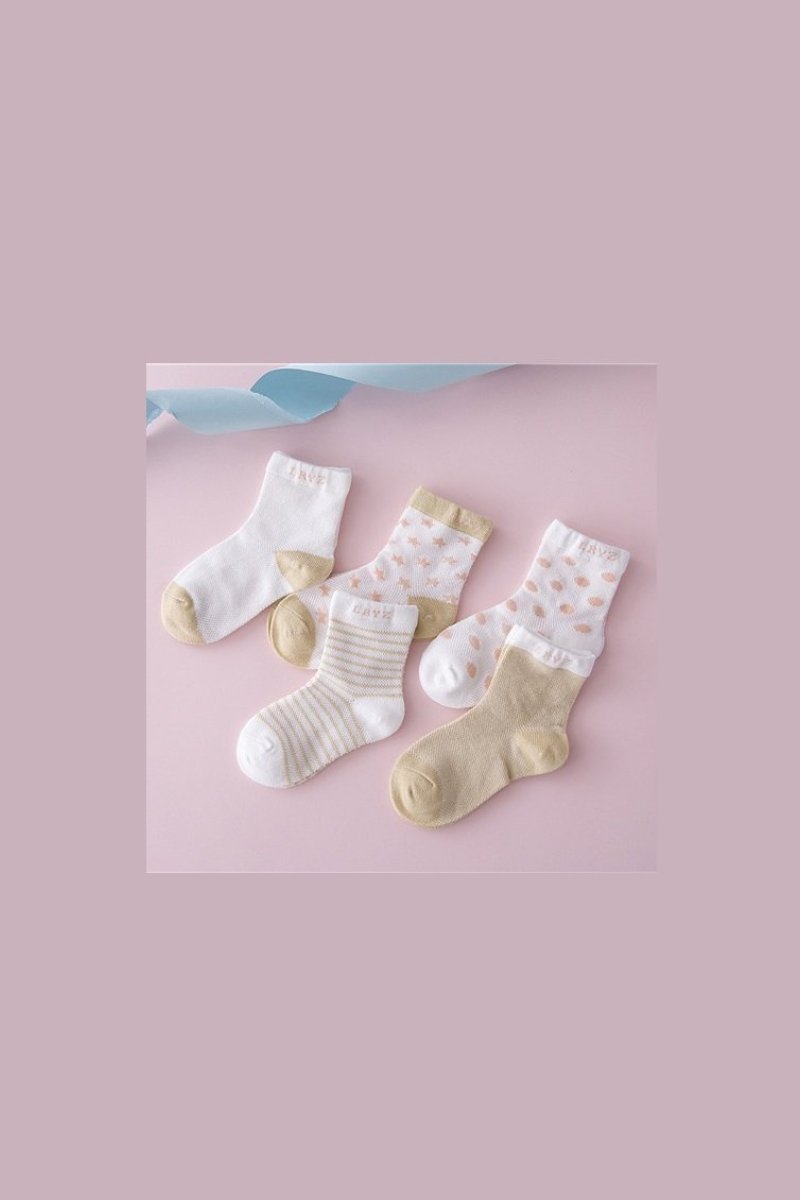 x5 Multipack Baby Socks - TwoElephants